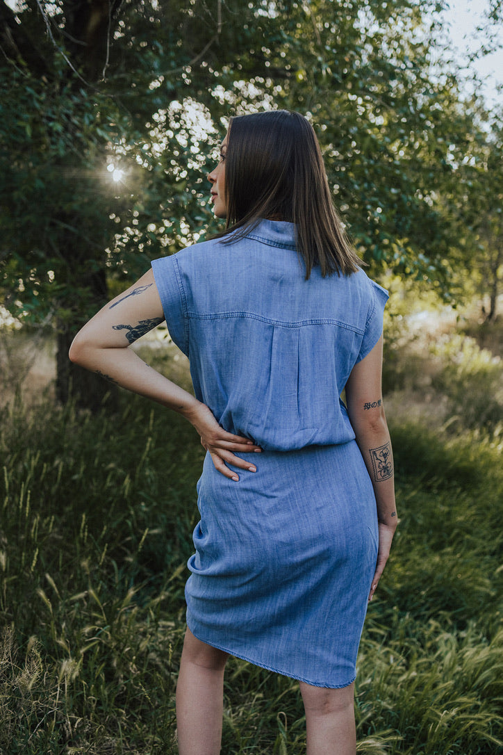 Addilyn Button front Mini Dress