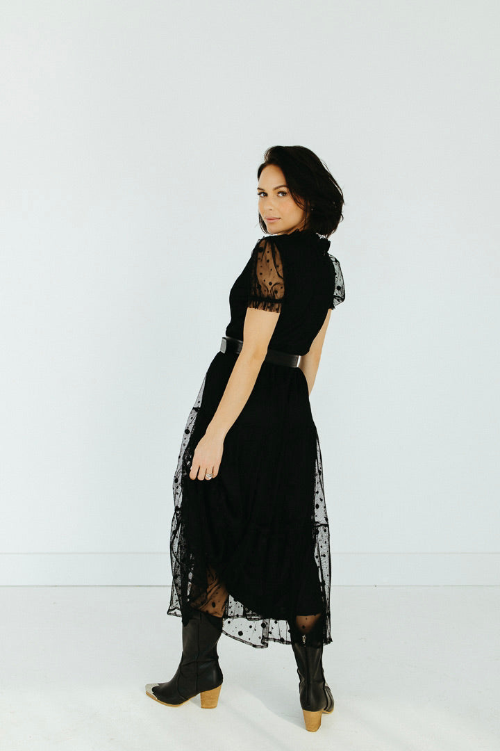 Darci Polka Dot Midi Dress