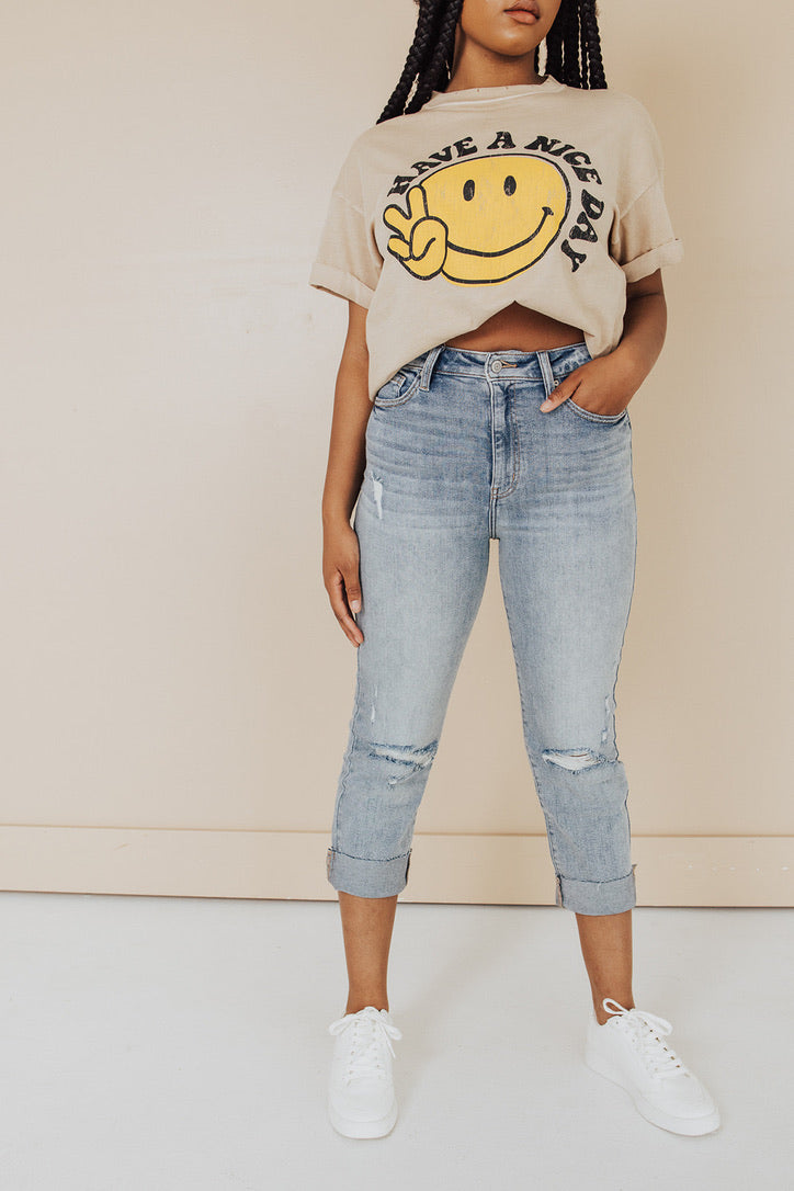 Summer Distressed High Rise Jeans - FINAL SALE