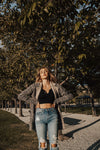 Marina Button Crop Top - FINAL SALE