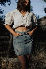 Ash Denim Mini Skirt