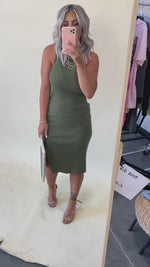 Forest Rib Knit Dress - FINAL SALE