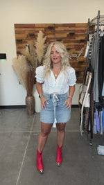 Ash Denim Mini Skirt