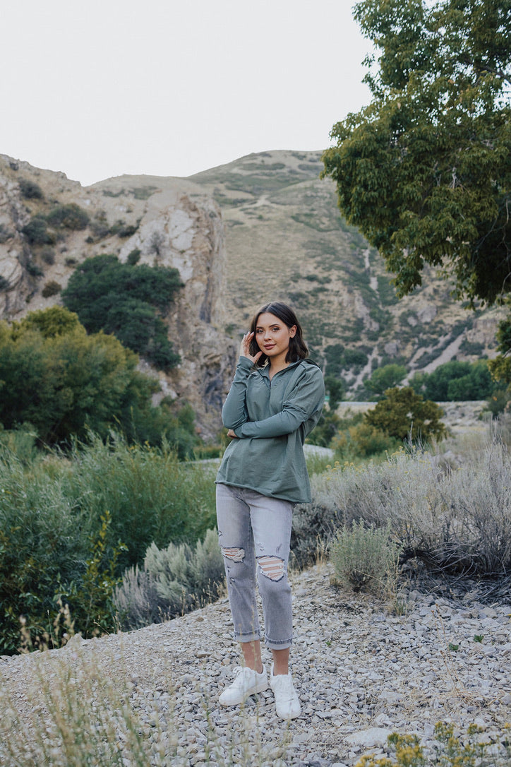 Casey 3/4 Zip Pullover - FINAL SALE