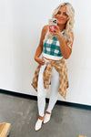 Hailey Gingham Crop Tank