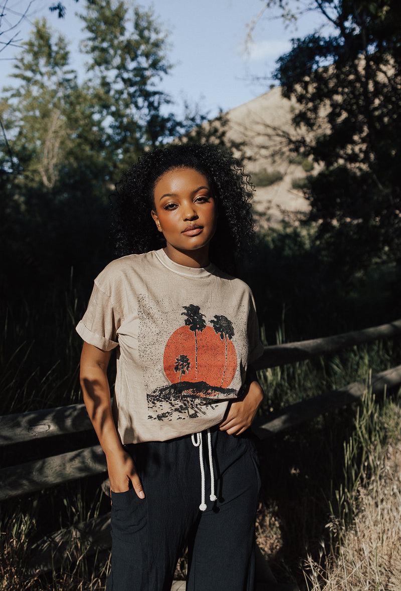 Sandy Sunset Graphic Tee