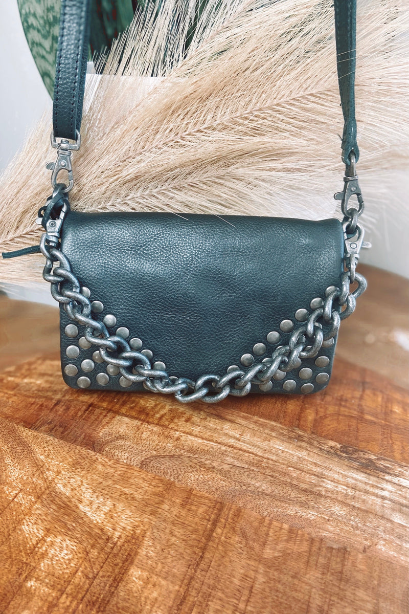 Risky Business Studded Clutch Bag
