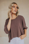 Bendetta Wide Rib Knit Top