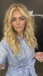 Hidden Stars Front Tie Shirt Dress