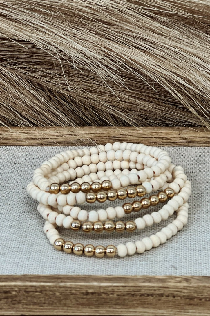 Kazlyn Beaded Stack Bracelet