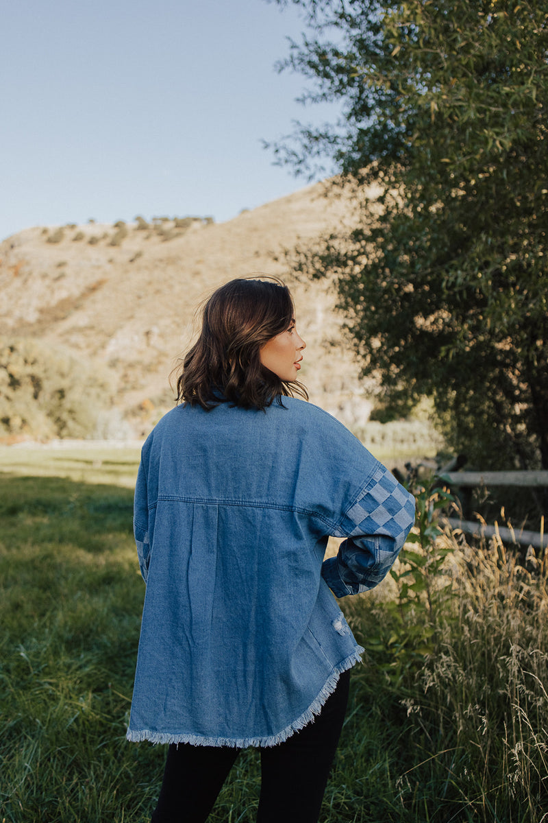 Kingston Checkered Denim Jacket