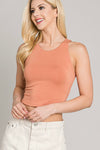Falon High Neck Crop Tank