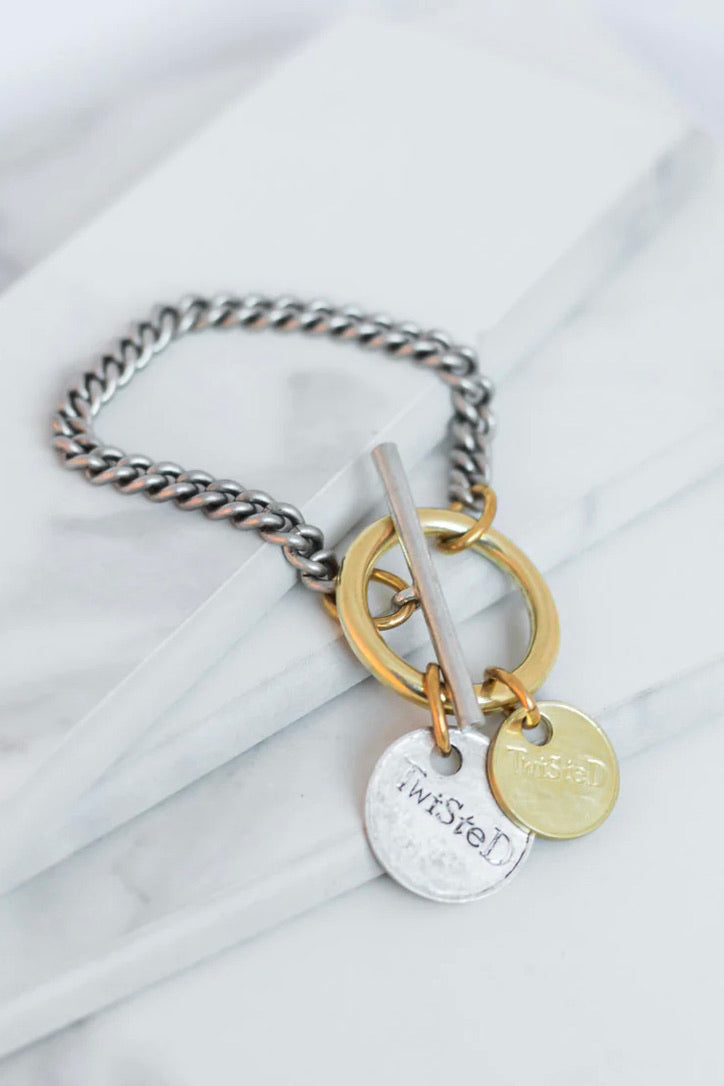 Twisted Silver Capture Bracelet