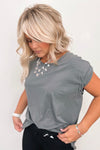 Laila Cap Sleeve Basic Tee