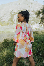 Britta Button Front Drawstring Dress - FINAL SALE