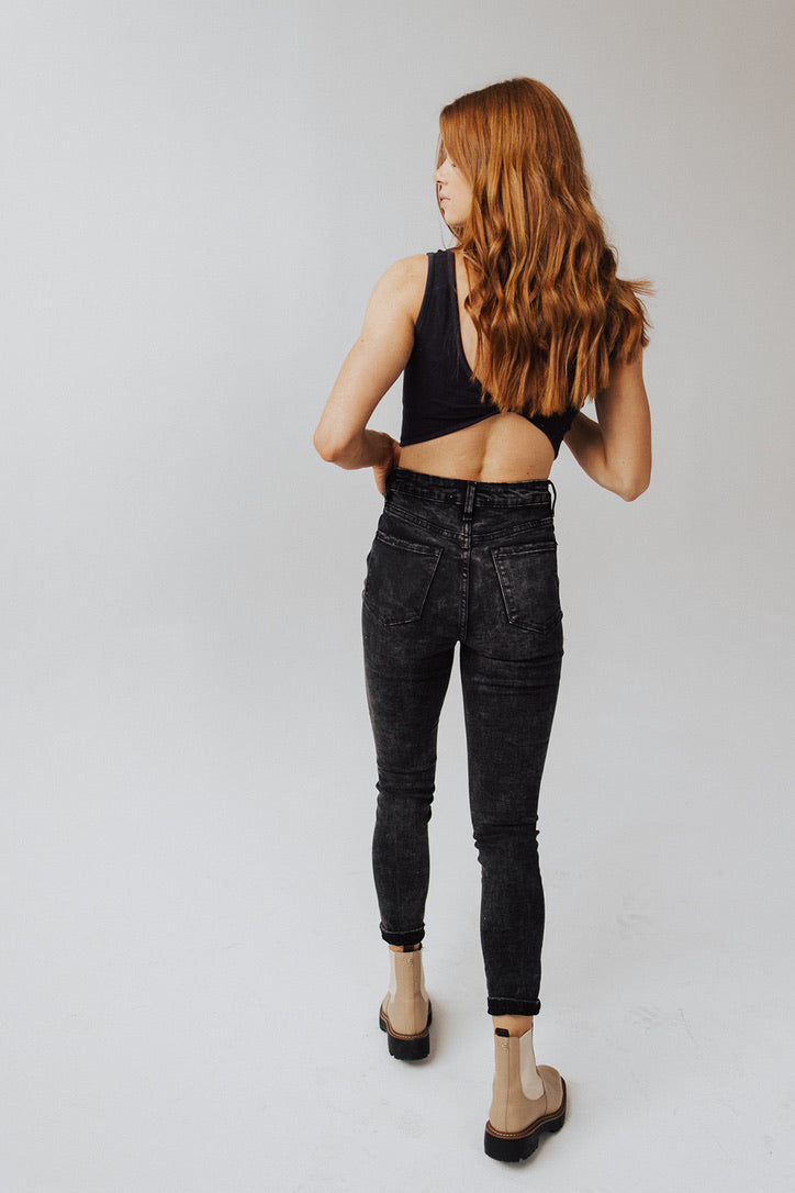 Grunge High Rise Skinny Jeans - FINAL SALE