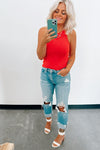 Cosmo Ribbed Tank Top - FINAL SALE