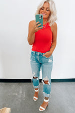 Cosmo Ribbed Tank Top - FINAL SALE