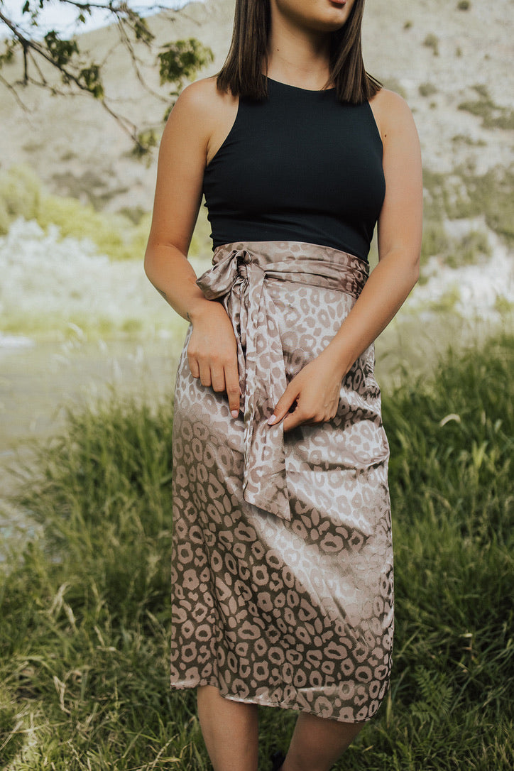 Never Too Late Wrap Skirt