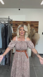 Chambria Leopard Print Midi Dress - FINAL SALE
