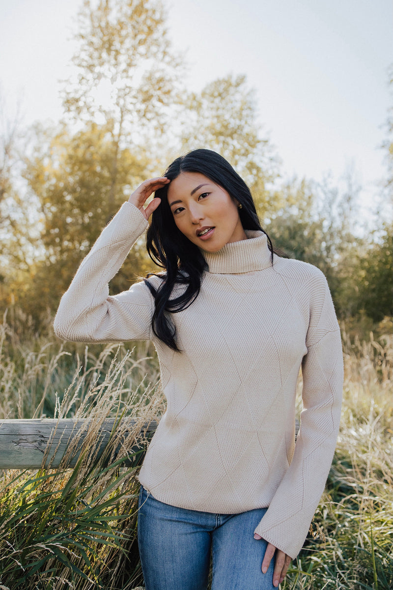 Argile Weave Turtle Neck Sweater - FINAL SALE