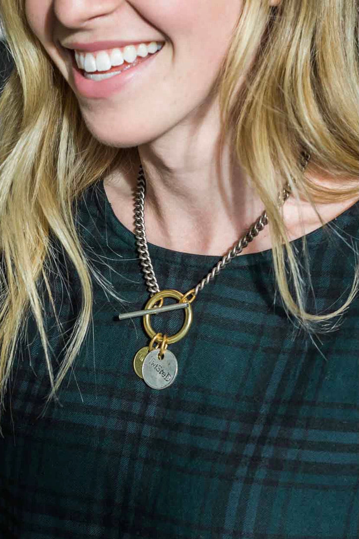 Twisted Silver Capture Necklace