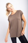 Laila Cap Sleeve Basic Tee