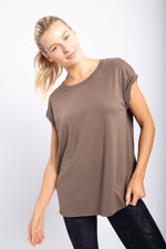 Laila Cap Sleeve Basic Tee