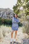 Dazmond Acid Wash Hoodie Dress - FINAL SALE