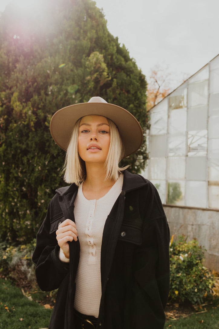 Leslie Button Down Shacket - FINAL SALE