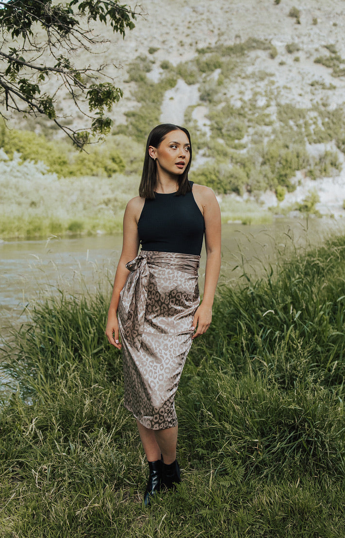 Never Too Late Wrap Skirt