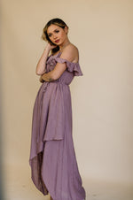 stunning cold shoulder cami dress with wrap around tie.