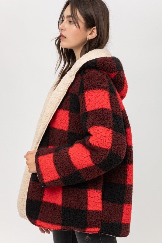 Lillia Reversible Sherpa Jacket - FINAL SALE