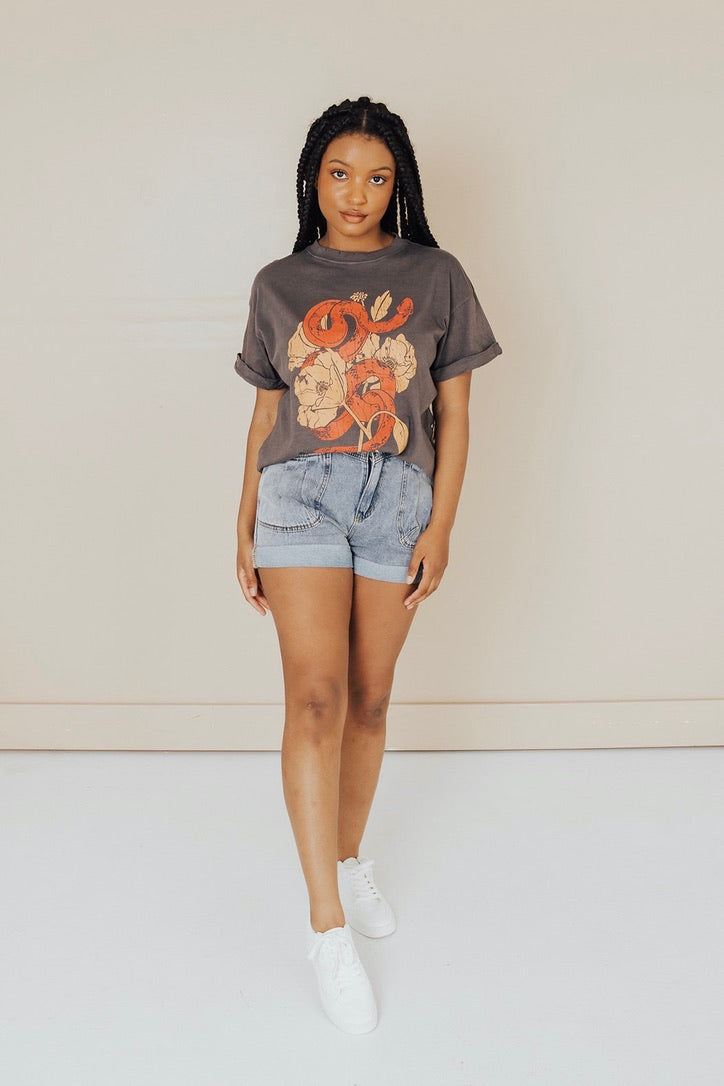 Poppy Snake Graphic Tee - FINAL SALE