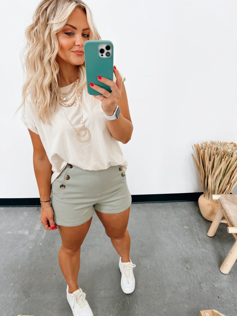 Clovis High Waisted Shorts
