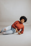 Zenni Crinkle Long Sleeve Top - FINAL SALE