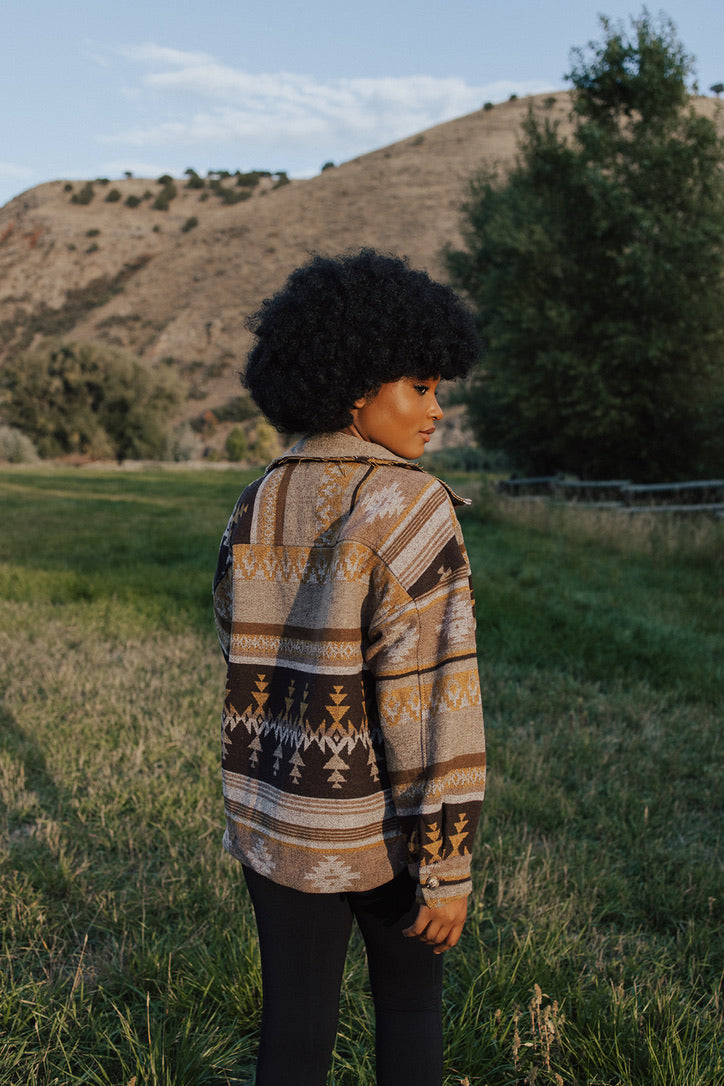 Jovie Raw Hem Shacket - FINAL SALE