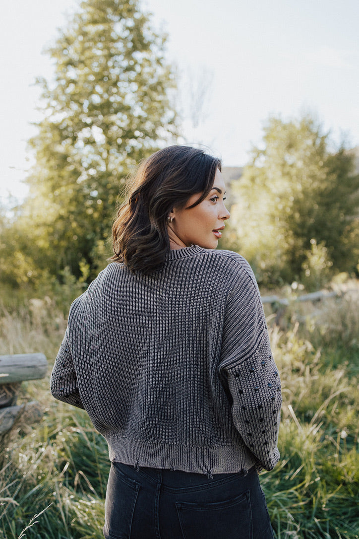 Jinx Studded Knit Sweater