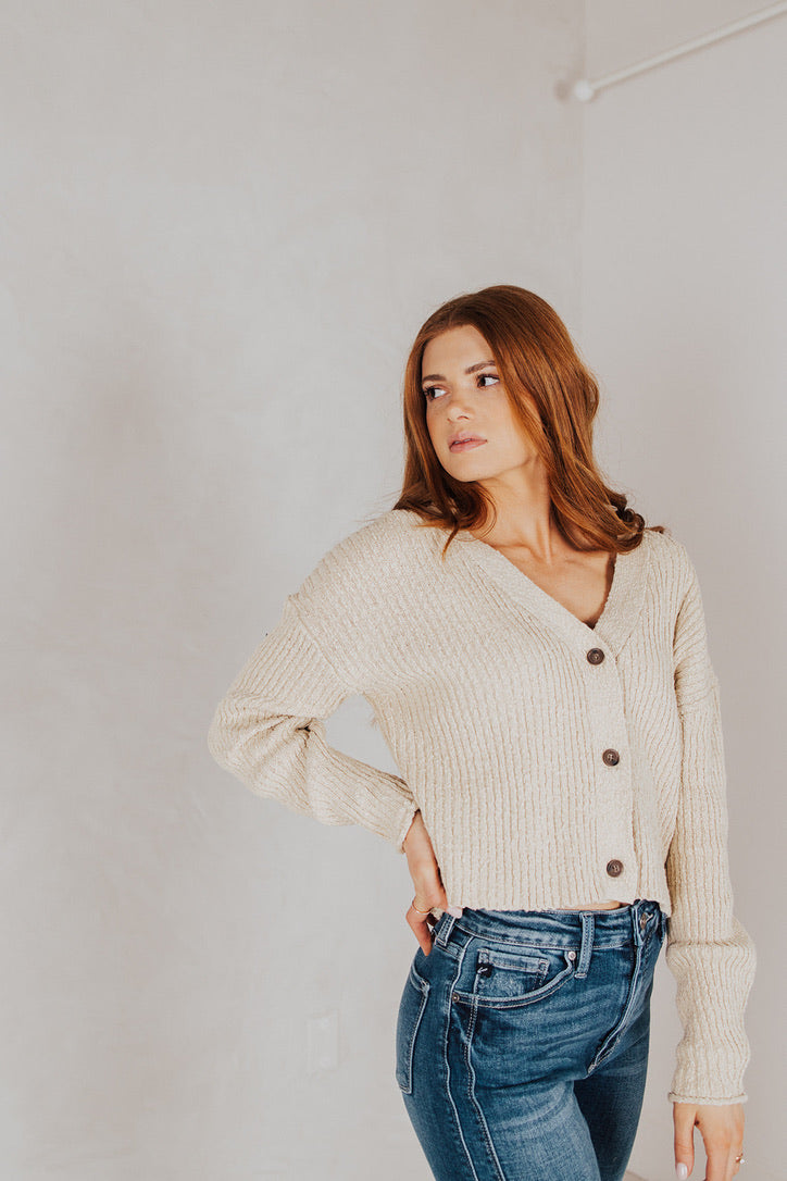Bellamy Knit Crop Cardigan - FINAL SALE