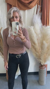 Imani Ribbed Button Bodysuit - FINAL SALE