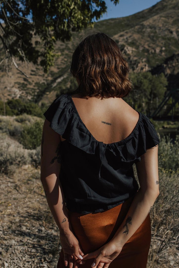 Not Sorry Ruffle Top