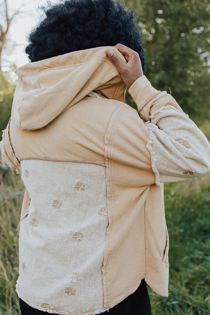 Azure Embroidered Star Jacket - FINAL SALE