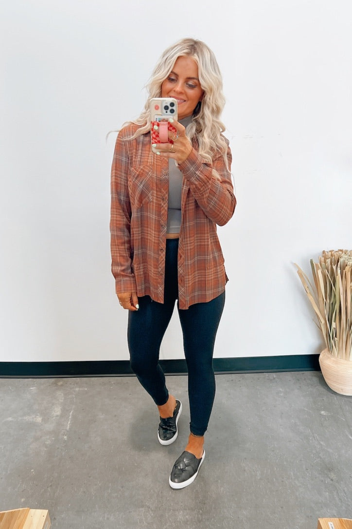 Heath Button Flannel