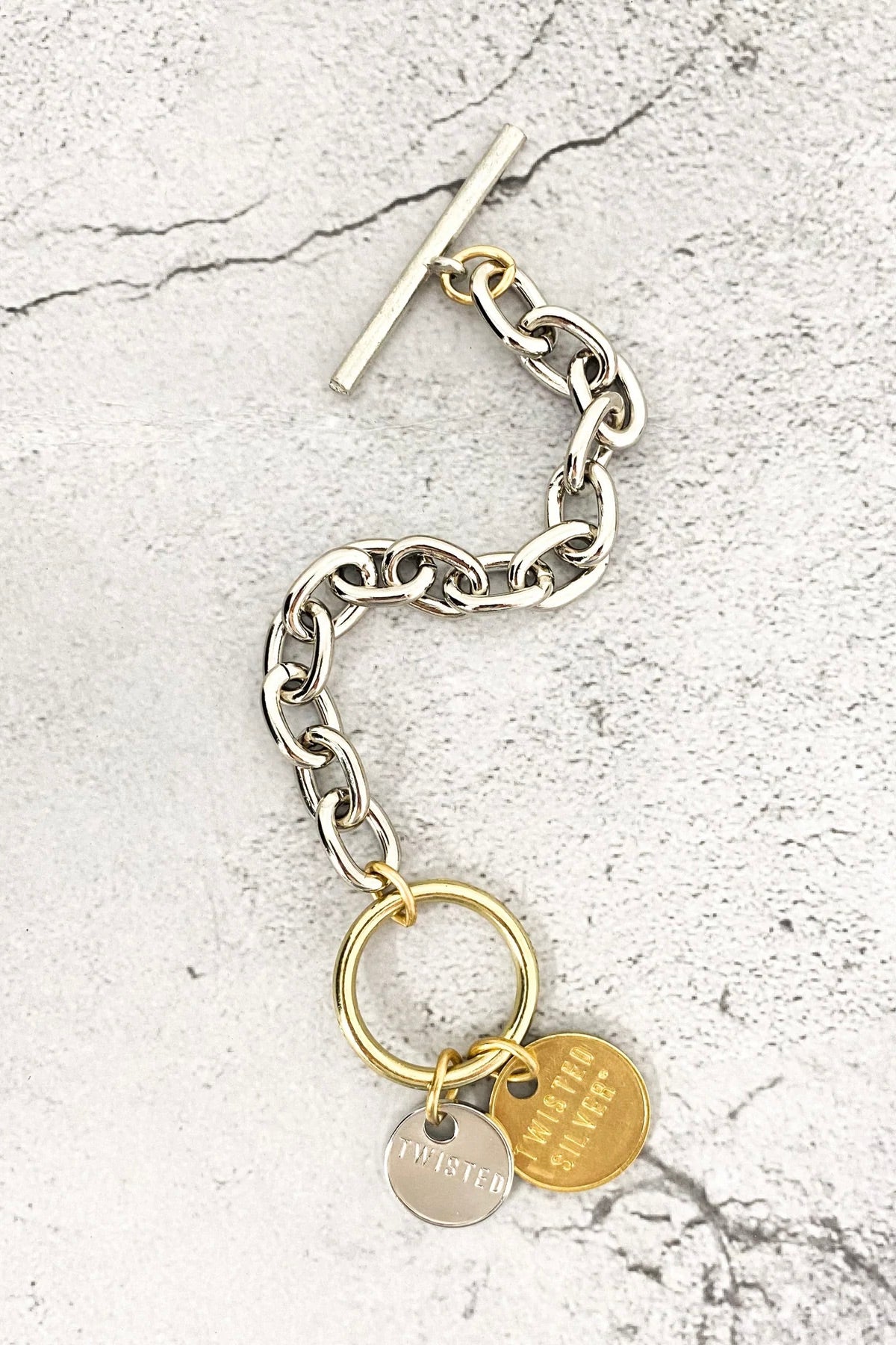 Twisted Silver Capture Bracelet - FINAL SALE