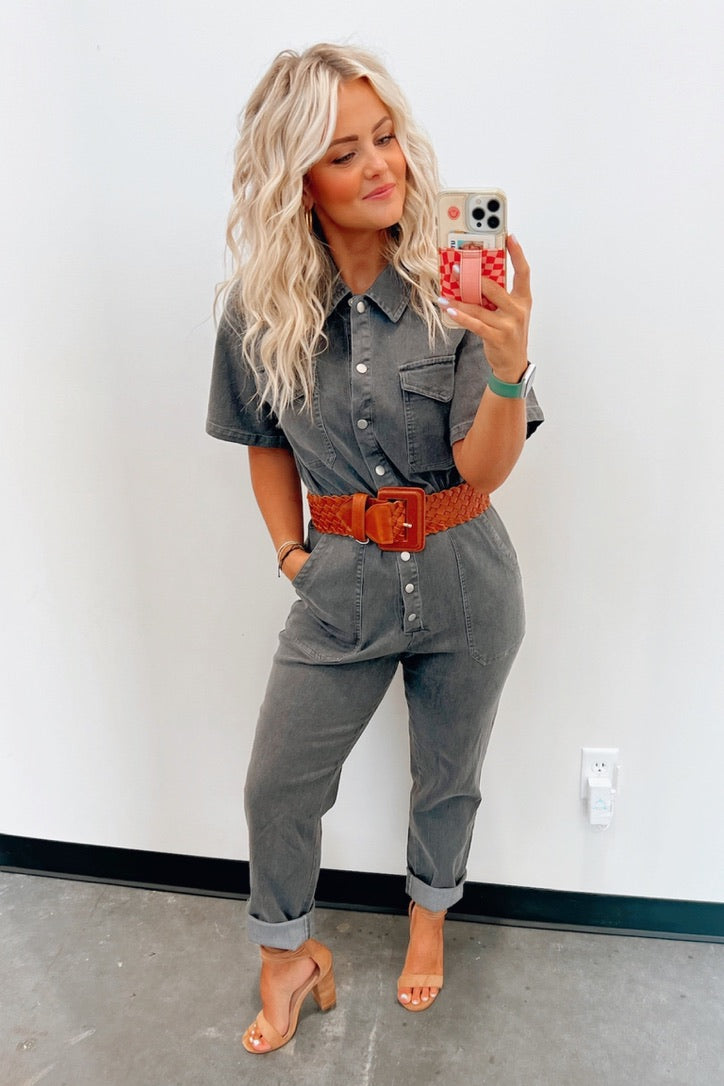 Ruger Washed Denim Jumpsuit - FINAL SALE