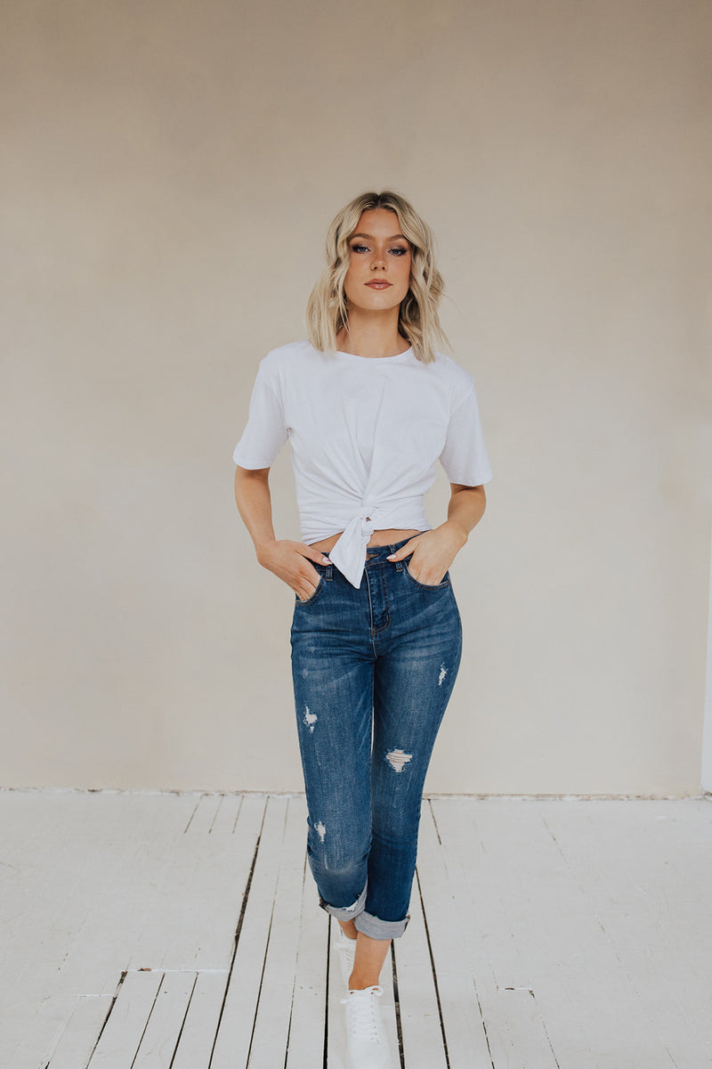 Hollis Front Tie Top - FINAL SALE