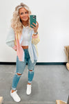Hue Color Block Shirt