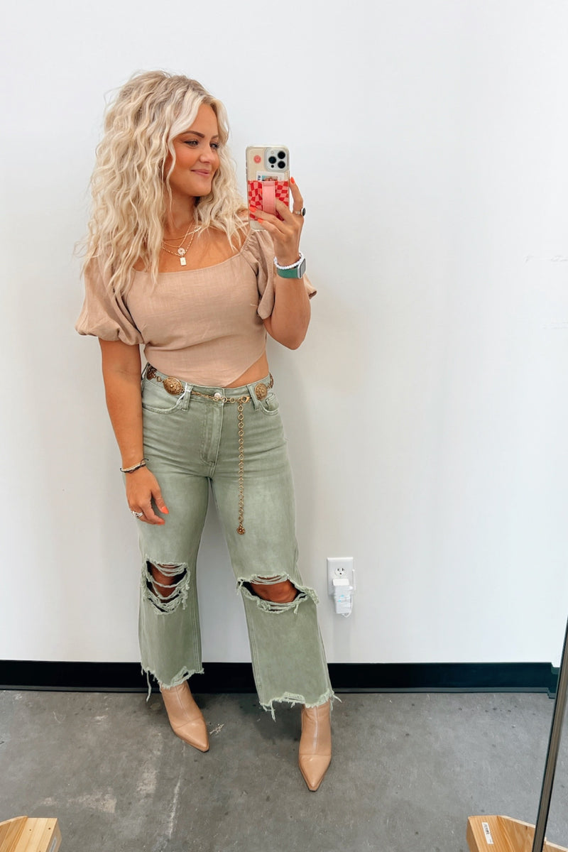 Oliver Vintage Crop Flare Jeans