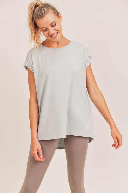 Laila Cap Sleeve Basic Tee