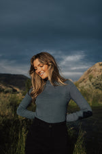 Roan Ribbed Turtle Neck